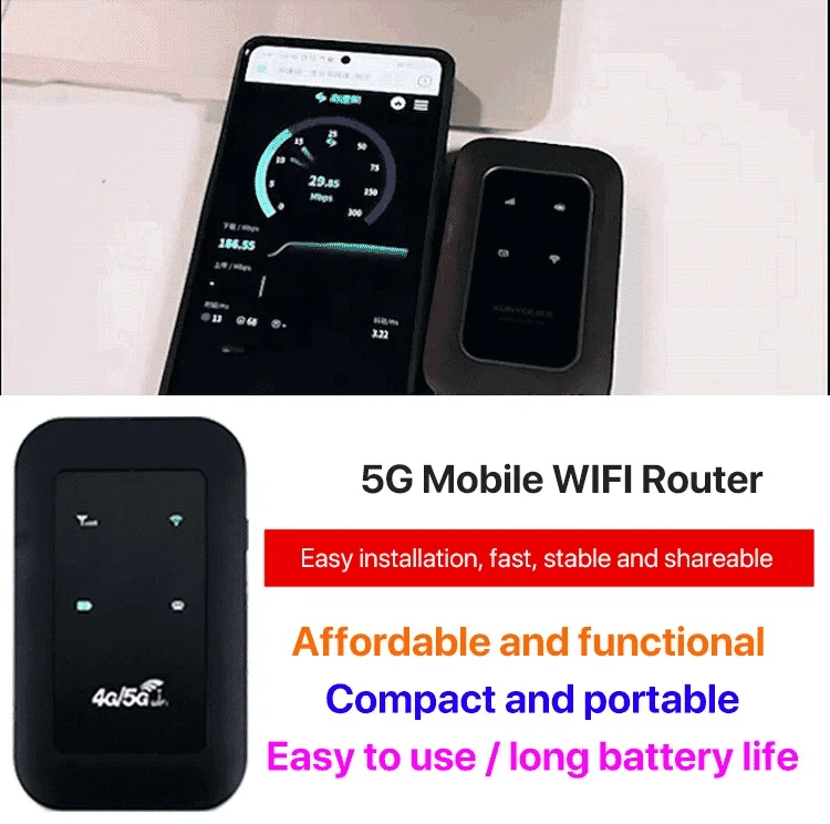 ⚡⚡2026 Newest Portable 5G WiFi Router – High-Speed Mobile Wireless Internet Hotspot