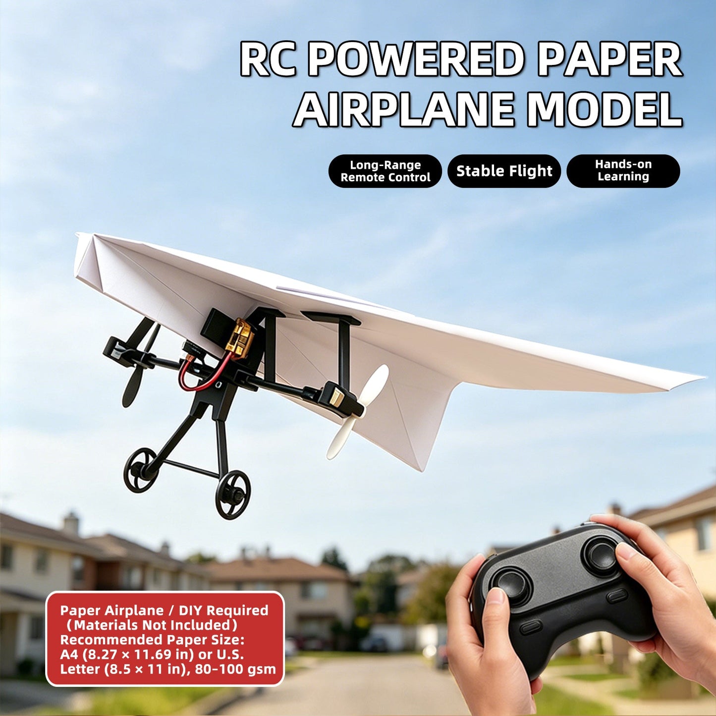 ✈️ Turn Any Paper Airplane Into a Real RC Flyer