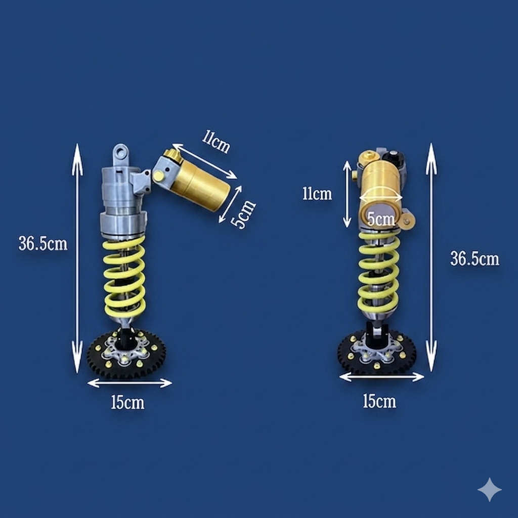 šFather's Day Limited Saleš„Inspired Suspension Shock Absorber Lamp - Adjustable LED Light for Gamers & Car Enthusiasts