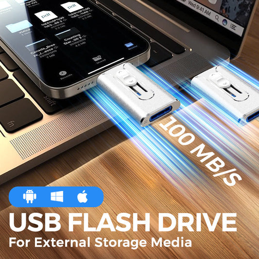 3 in 1 Flash Drive USB Memory Set for external storage 📀 - Complete for storing and transporting files! 🚀 🚀