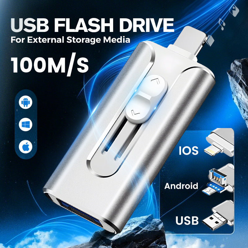 4-in-1 Flash Drive USB Memory Set for external storage 📀 - Complete for storing and transporting files! 🚀 🚀