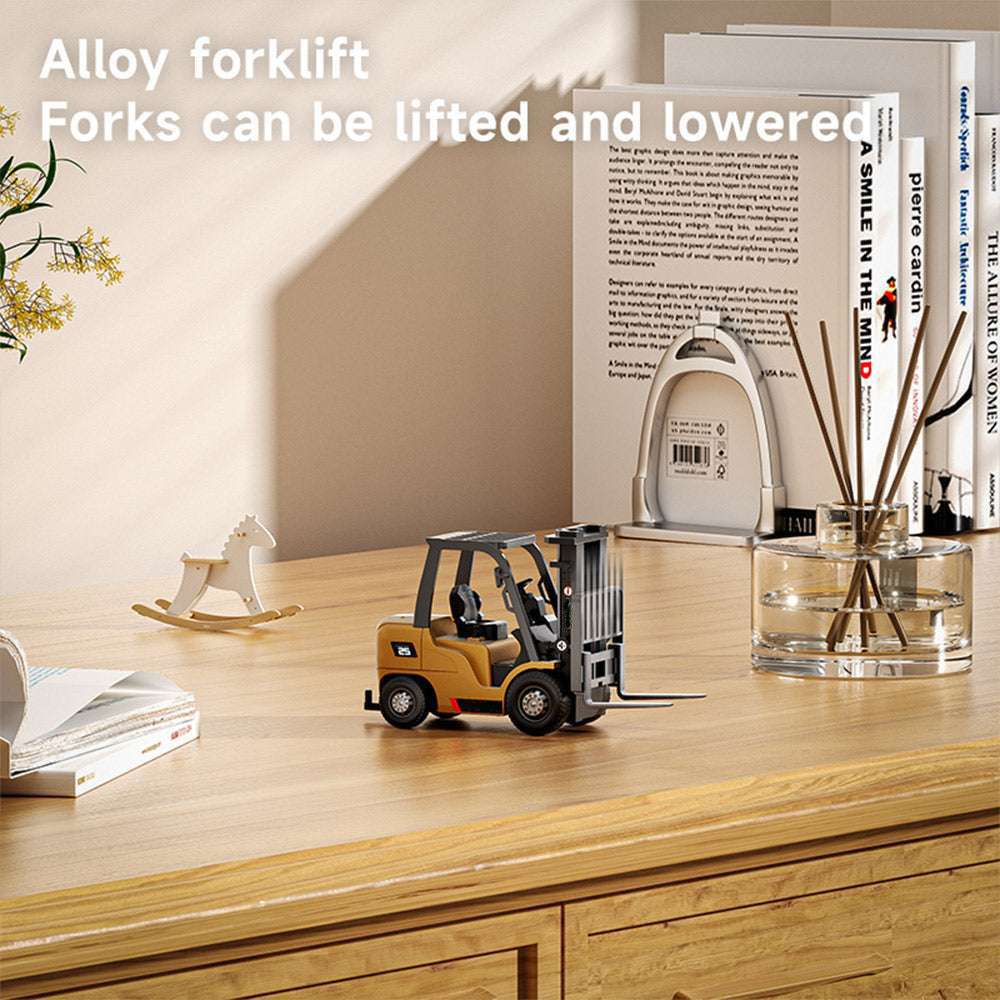 Mini RC Forklift Toy with Adjustable Alloy Fork & Remote Control