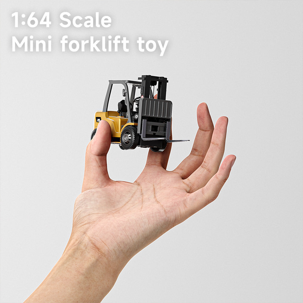 Mini RC Forklift Toy with Adjustable Alloy Fork & Remote Control