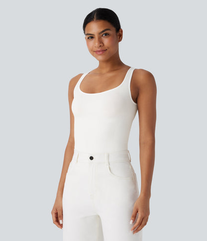 Seamless Flow Square Neck Lounge Shapewear Tank Top