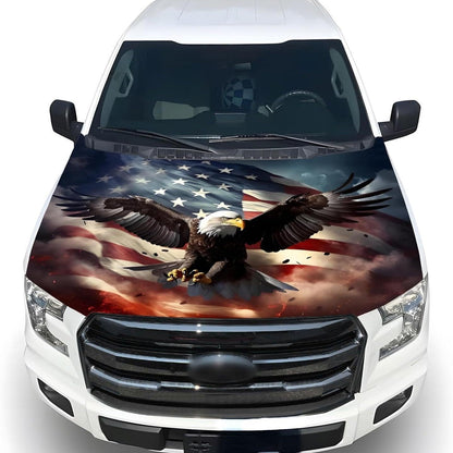Hot Sale🎉4th Of July Flash Sale 65K+🔥American Car Hood Flag🦅No Glue No Tools🚗 Install in 1 Minute