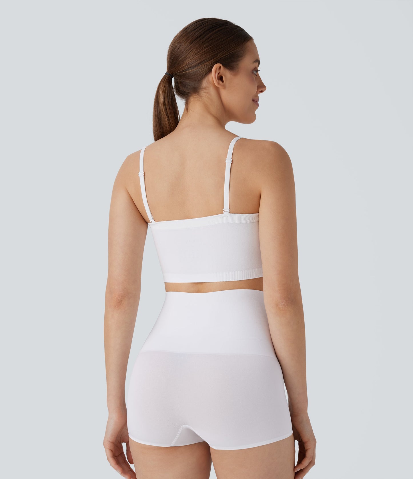 Seamless Flow Waffle Removable Strap Smoothing Lounge Tube Bra