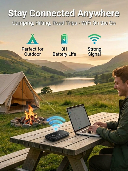 Portable 5G WiFi Router – High-Speed Mobile Wireless Internet Hotspot
