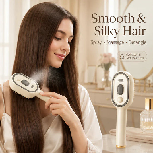 🔥LAST DAY 48% OFF-Electric Spray Air Cushion Massage Comb