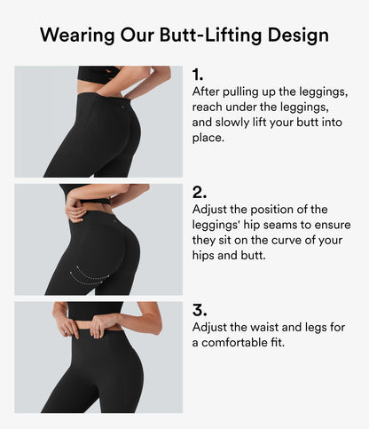 High Waisted Scrunch Butt Lifting Tummy Control Pocket Shaping Workout Biker Shorts 3''