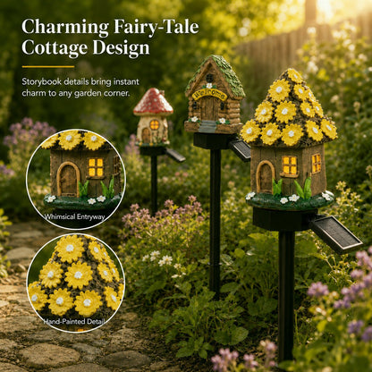 🍄Solar Fairy-Tale Mushroom Cottage Garden Light