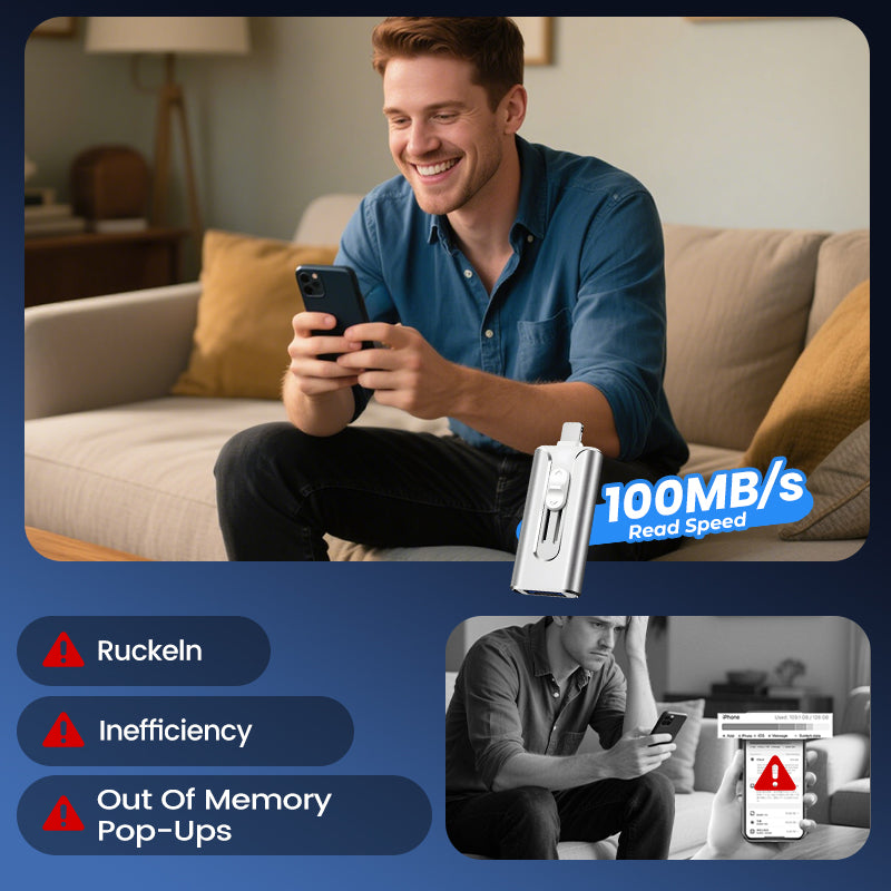 4-in-1 Flash Drive USB Memory Set for external storage 📀 - Complete for storing and transporting files! 🚀 🚀