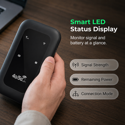 Portable 5G WiFi Router – High-Speed Mobile Wireless