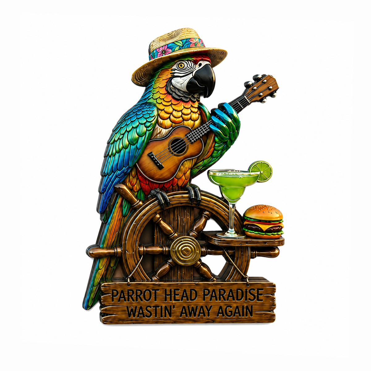 🦜 Hawaiian Parrot Paradise Magnet Sticker