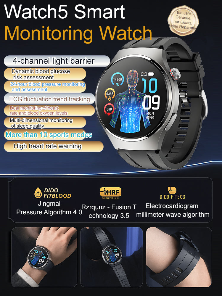 【49% Off】❤️ Flagship Smartwatch for Health Protection, 24/7 Health Data Center🥰