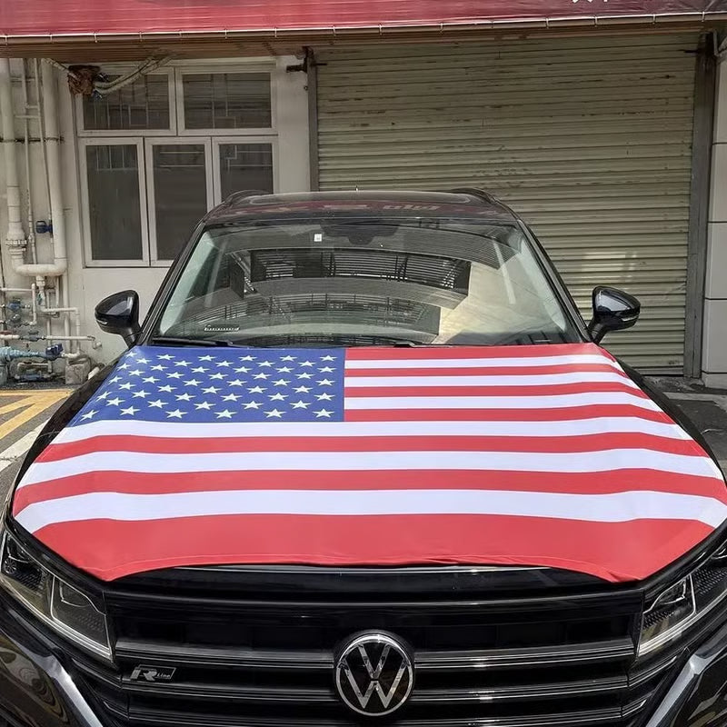Hot Sale🎉4th Of July Flash Sale 65K+🔥American Car Hood Flag🦅No Glue No Tools🚗 Install in 1 Minute