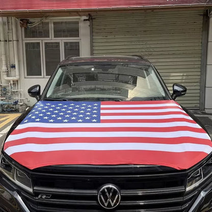 Hot Sale🎉4th Of July Flash Sale 65K+🔥American Car Hood Flag🦅No Glue No Tools🚗 Install in 1 Minute