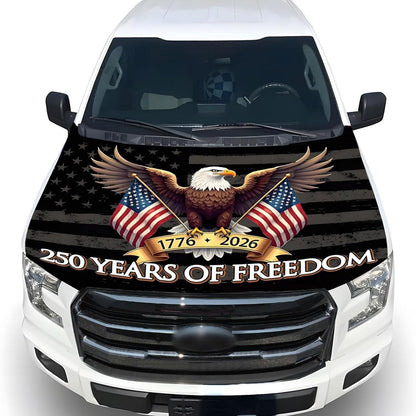 Hot Sale🎉4th Of July Flash Sale 65K+🔥American Car Hood Flag🦅No Glue No Tools🚗 Install in 1 Minute
