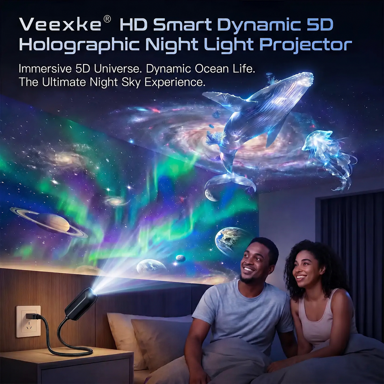 Veexke® 5D Galaxy Ocean Projector 2026