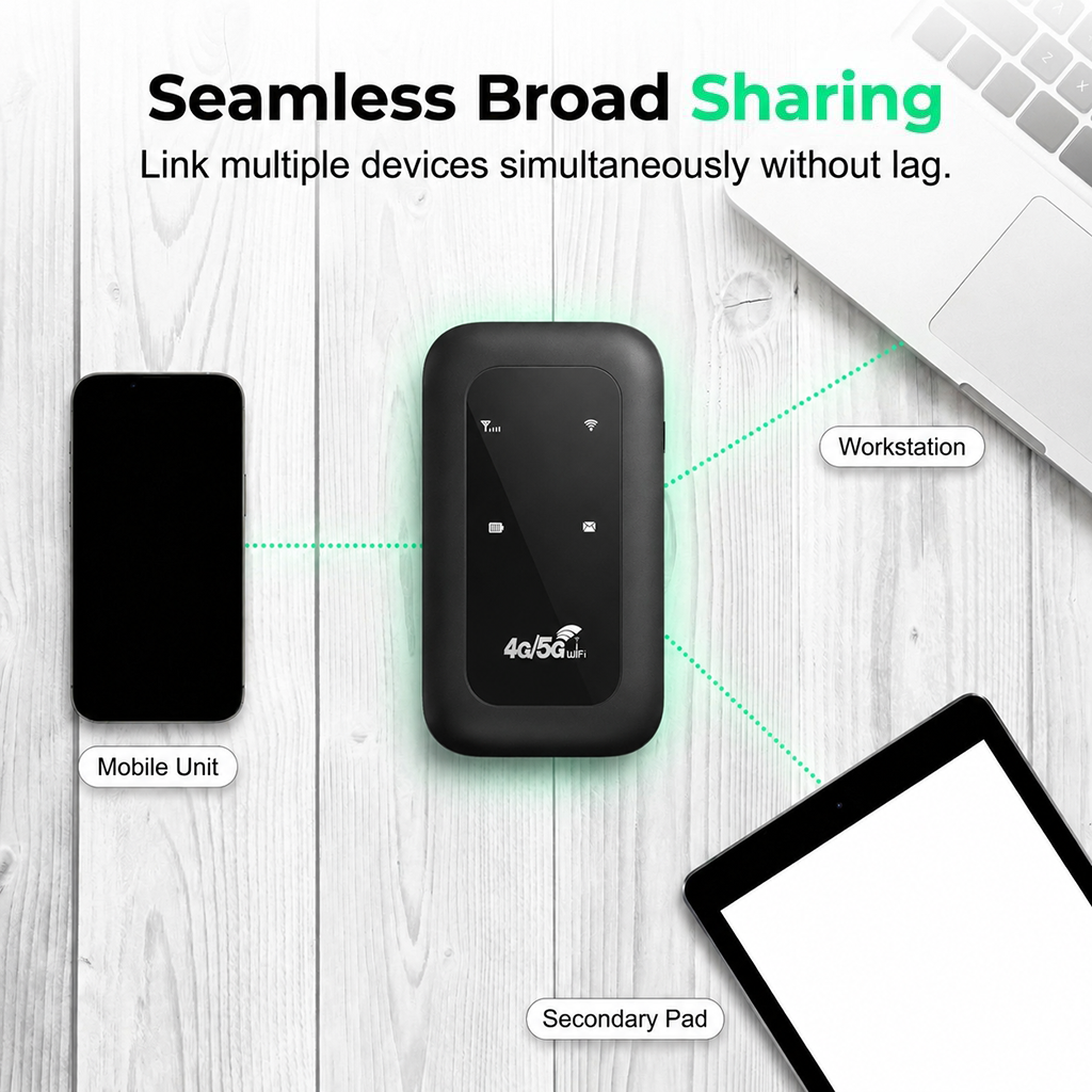 Portable 5G WiFi Router – High-Speed Mobile Wireless