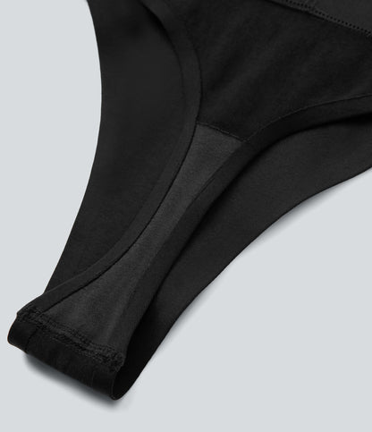 Seamless Flow High Waisted Tummy Control Lounge Shapewear Thong