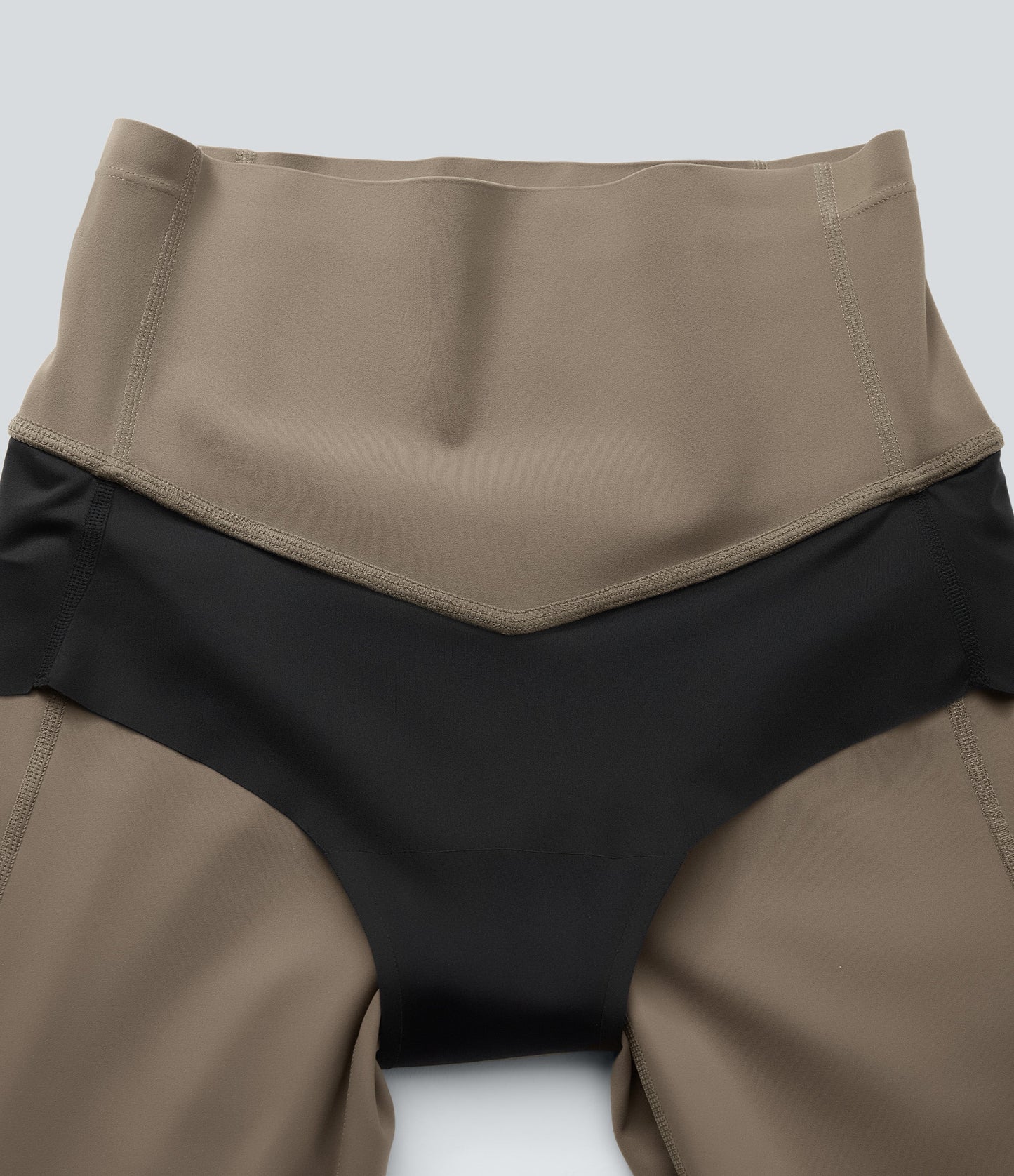 High Waisted Tummy Control Built-in Underwear Anti-Bacterial Shaping 7/8 Workout Leggings with Pockets