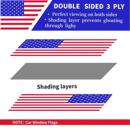 Hot Sale🎉4th Of July Flash Sale 65K+🔥American Car Hood Flag🦅No Glue No Tools🚗 Install in 1 Minute