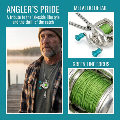 🎁LAST DAY 50% OFF 😍2026 Newest Collectible Mini Fishing Reel Pendant Necklace for Anglers