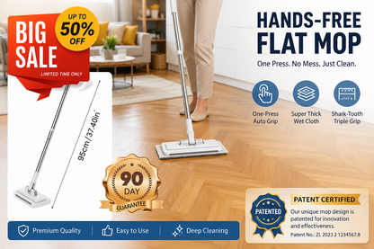 🏆Last Day Promo: 49% OFF Hands-Free Multi-Purpose Flat Mop