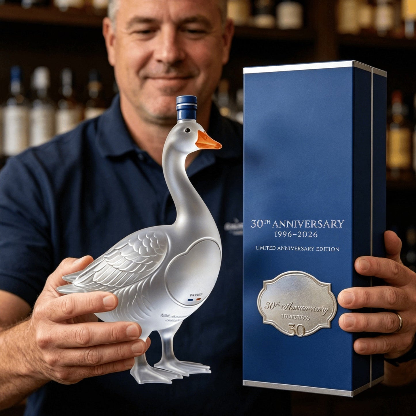 🦢🦢 The 30th Anniversary 3D Sculpted Vodka Bottle