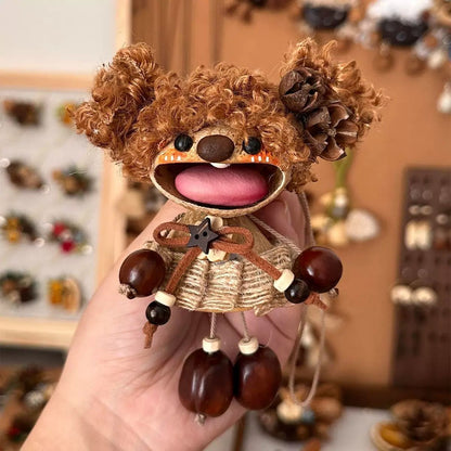 Handmade Pod Shell Charm Doll