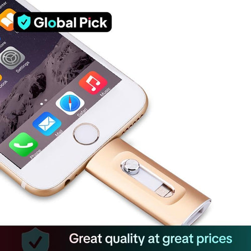 Last Day Promotion⚡3 in 1 Flash Drive, Portable High Speed USB 3.0 Memory Storage, OTG Flash Pen Drive with Free Type-C Adapter for Android Phones/PC and More Devices