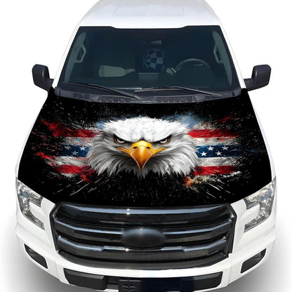 Hot Sale🎉4th Of July Flash Sale 65K+🔥American Car Hood Flag🦅No Glue No Tools🚗 Install in 1 Minute