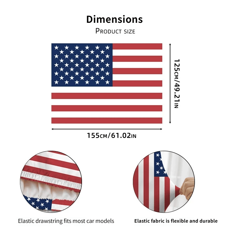 Hot Sale🎉4th Of July Flash Sale 65K+🔥American Car Hood Flag🦅No Glue No Tools🚗 Install in 1 Minute