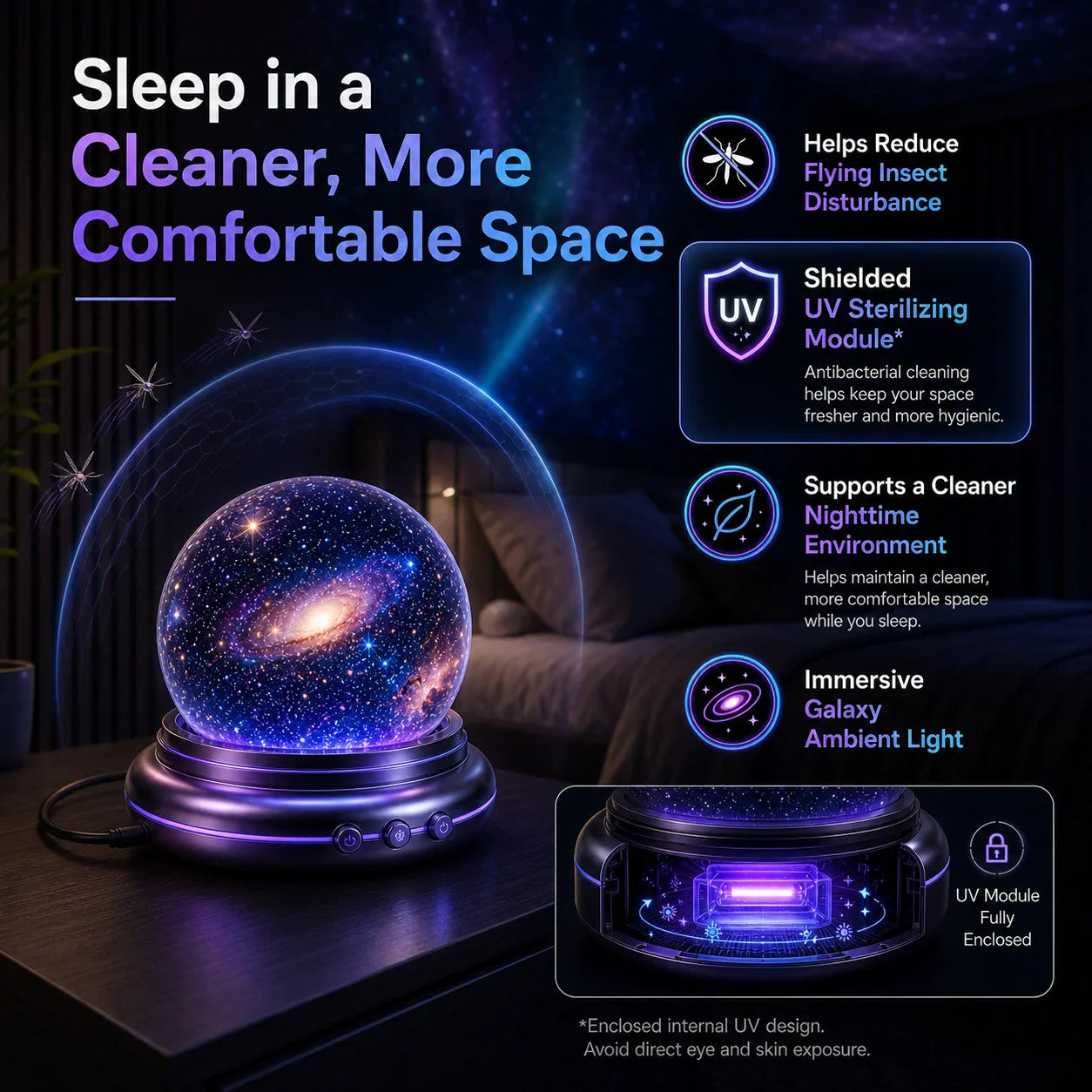 🌌Veexke® 5D 🌌Night Light Projector —⭐ Smart Dynamic Lighting for Bedrooms & Kids’ Rooms🔥