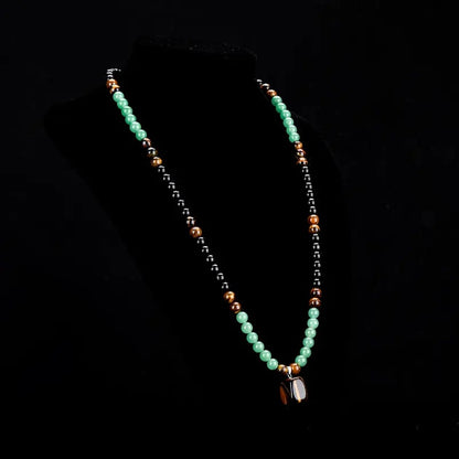 ✨✨ Money Attraction Necklace With GreenAventurine & Tiger Eye Pendant Healing Crystal Stone