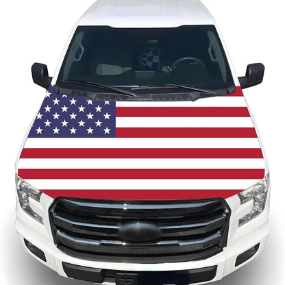 Hot Sale🎉4th Of July Flash Sale 65K+🔥American Car Hood Flag🦅No Glue No Tools🚗 Install in 1 Minute