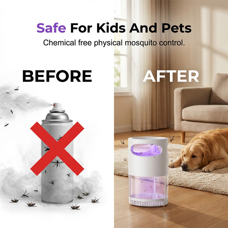 🦟 50% OFF! 2026 Newest UV Mosquito Killer Lamp – quiet, USB, chemical-free. 50K+ sold! 🔇🌙