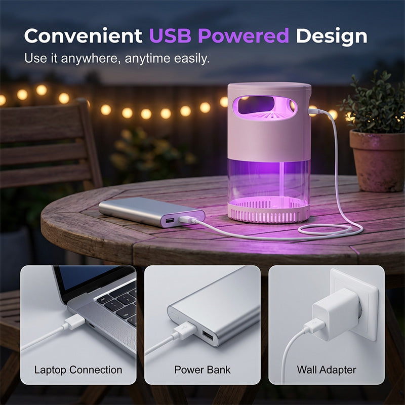 🦟 50% OFF! 2026 Newest UV Mosquito Killer Lamp – quiet, USB, chemical-free. 50K+ sold! 🔇🌙